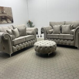 Three-Piece Stone Sofa Set
