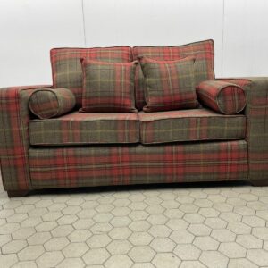 Classic Checked Upholstered Sofa