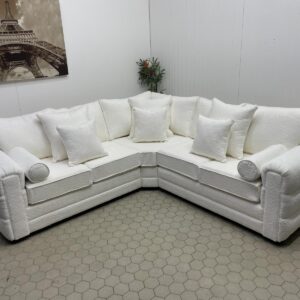 Ivory Contemporary Corner Sofa