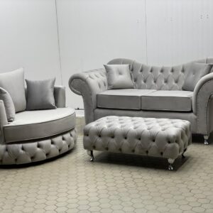 Light Grey Three-Piece Lounge Set