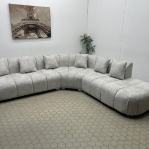 Modern Light Grey L-Shaped Corner Sofa